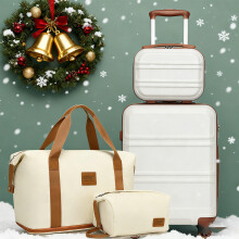 4Pcs Suitcase Travel Set Hard ABS Hard Shell Luggage&Travel Bags