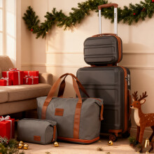 Christmas Gift 4PCS Suitcase Travel Set ABS Hard Shell Luggage &Travel Bags