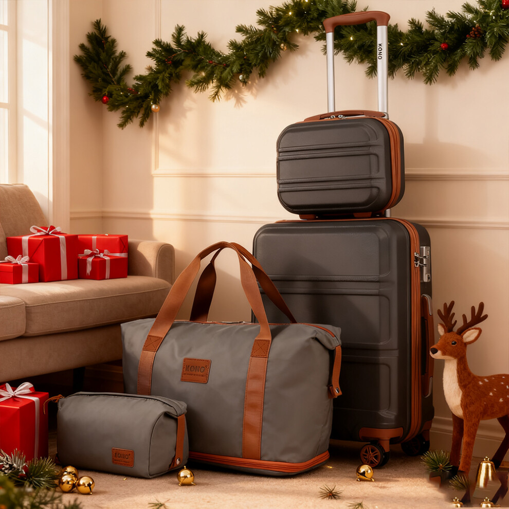 Christmas Gift 4PCS Suitcase Travel Set ABS Hard Shell Luggage &Travel Bags