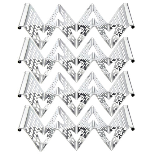 4 Pezzi Supporti Per Taco In Acciaio Forma W 2