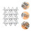 4 Pezzi Supporti Per Taco In Acciaio Forma W 4