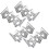 4 Pezzi Supporti Per Taco In Acciaio Forma W 7