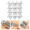 4 Pezzi Supporti Per Taco In Acciaio Forma W 6