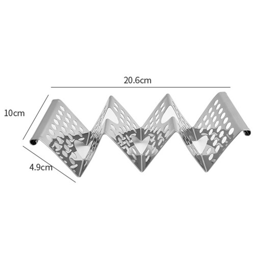 4 Pezzi Supporti Per Taco In Acciaio Forma W 1