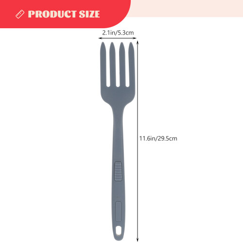 Dark Blue Silicone Pasta Fork For Cooking And Serving 1