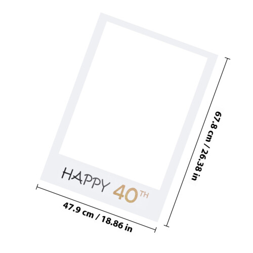 Happy 40 Compleanno Da Te Per Photobooth 2