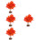 4 Pezzi Bonsai Acero Artificiale Albero Autunnale 9