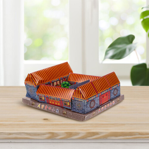 2 Pezzi Casa Carta 3D Per E 2