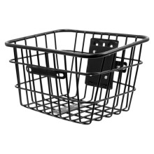 Iron Front Basket Rack For Electric Scooters And Motorcycles 10.83 X 9.06 X 7.09 Inches Black Cargo Carrier