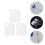 3 Set Palette Cosmetiche Con Spatola Per Miscelazione 3