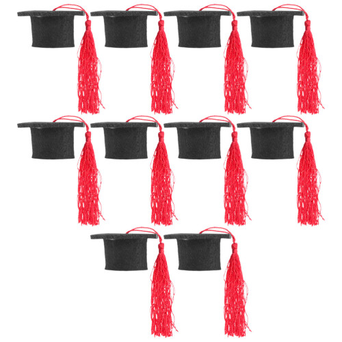 10 Pezzi Mini Laurea Toppers Per Bottiglie Vino 2