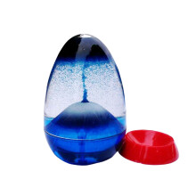 floating sand home decor with base hourglass desktop ornament blue