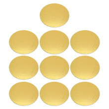 10 Sztuk Golden Okrągły Forma Na Ciasto Innowacyjna Delikatna Płytka