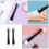 2Pcs Face Mask Brush Portable Black Silicone Mud Mask Applicator Set 10