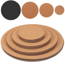 24 Pcs Base Redonda De Cortiça Para E Descanso De