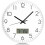 12" White Silver LCD Digital Wall Clock with Date 1
