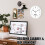 12" White Silver LCD Digital Wall Clock with Date 7