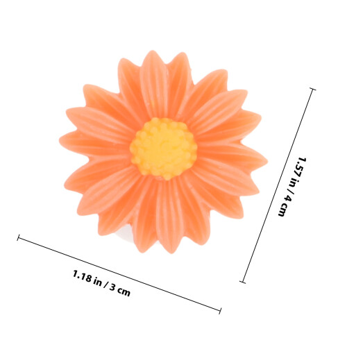 Separadores De Dedos Silicone Flor Margarida Para Pedicure E Unhas 1