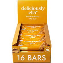 Deliciously Ella - Peanut Butter Oat Bar, Gluten-Free, Vegan Friendly, Healthy Snack, 50g (16 bars)