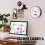 12" Black Silver LCD Digital Wall Clock with Date 5