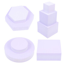 8 Unidades Ornamentos Geométricos Tridimensionais Espuma Para Casa