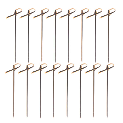 200 Unidades 12 Cm Bambú Negro Gruesos Para