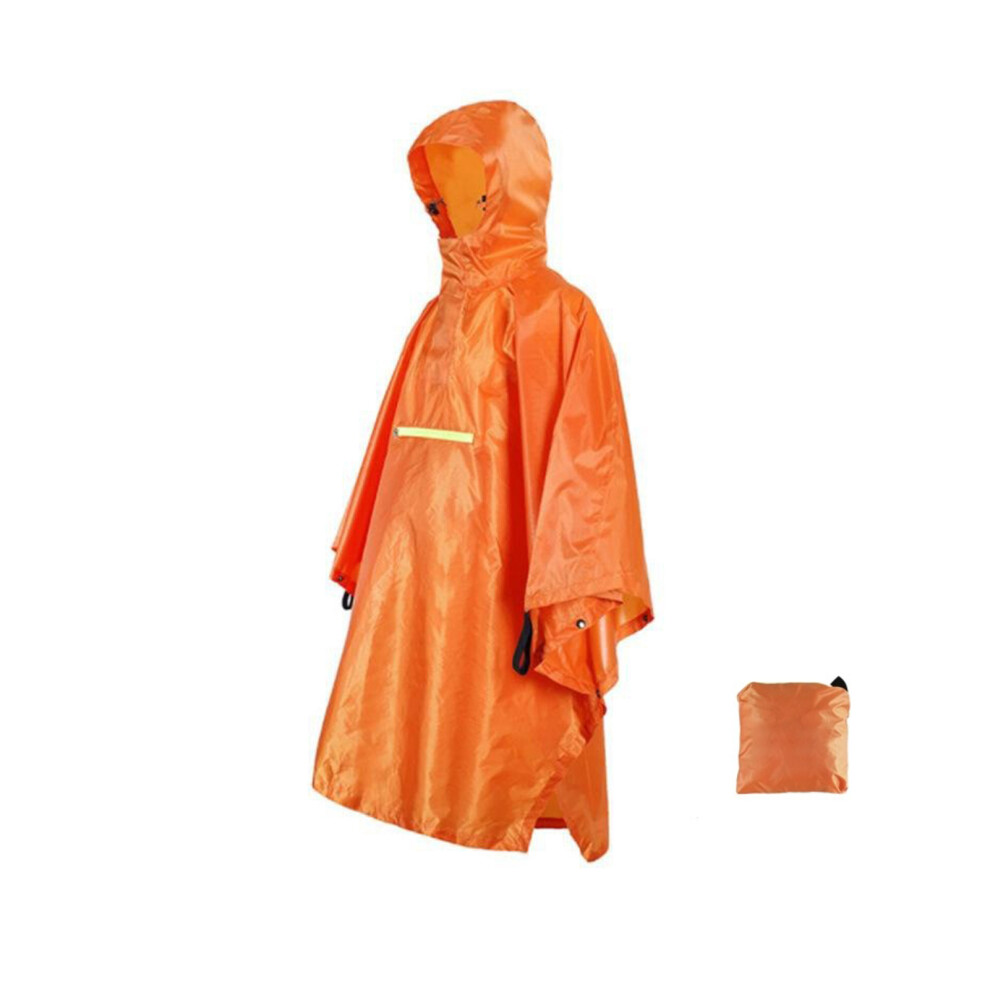 (orange) Adult Rain Poncho Waterproof With Large Coverage For Backpack Easy To-image-OPC-PM8N229-NEW
