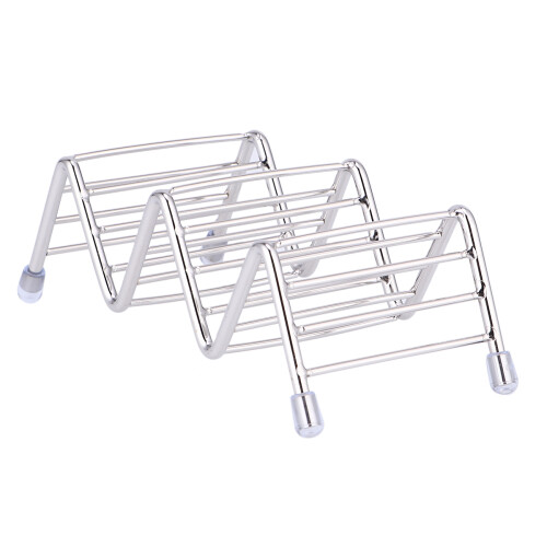 Suporte Para Tortilha Aço Inoxidável Com 2 Grades