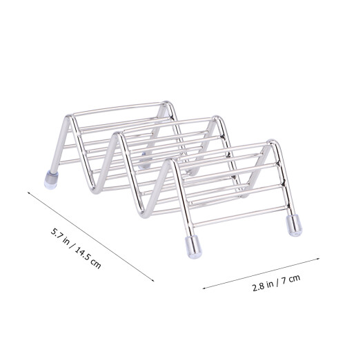 Suporte Para Tortilha Aço Inoxidável Com 2 Grades 1