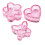 3Pcs Cristal Flor C/ Tampa 9