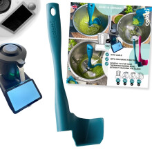 Rotary-Scoop-Spatula Compatible With Thermomix TM7 TM6 TM5 And TM31 For Removing Scooping And Portioning Turquoise