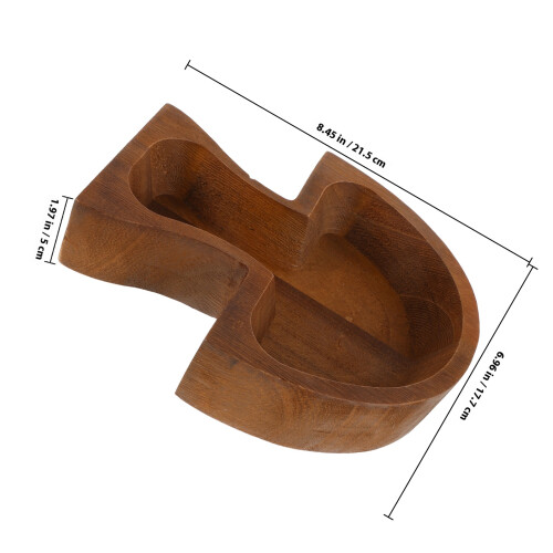 Wood Bowl Forma De Para Aperitivos, Secos Y Postres 1