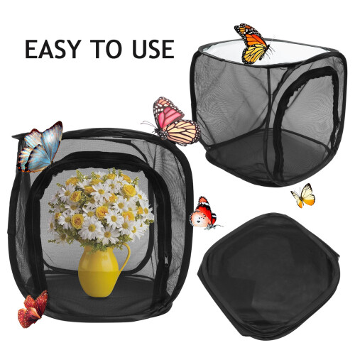1 Pièce Cage Pliable Pour Insectes, Filet 30X30 Cm 1