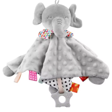 Elephant Baby Soft Appease Towel Baby Rattle Animals Toys