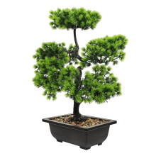 4 Pezzi Albero Bonsai Artificiale Realistico In Vaso Decorativo