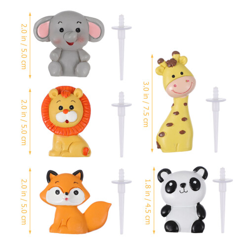 5St Assortiment Dieren Cake Inserts Voor Feest En Babyshower 2