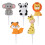 5St Assortiment Dieren Cake Inserts Voor Feest En Babyshower 9