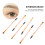 6 Pièces Pinceaux À Sourcils Inclinés Et Spoolie Pour 10