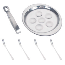 Set Acciaio con Piatto Per e