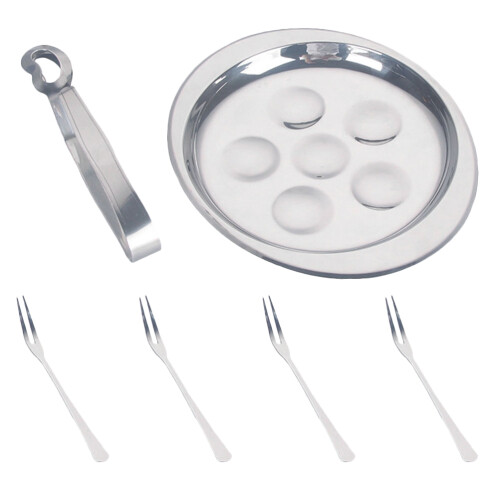 Set Acciaio con Piatto Per e
