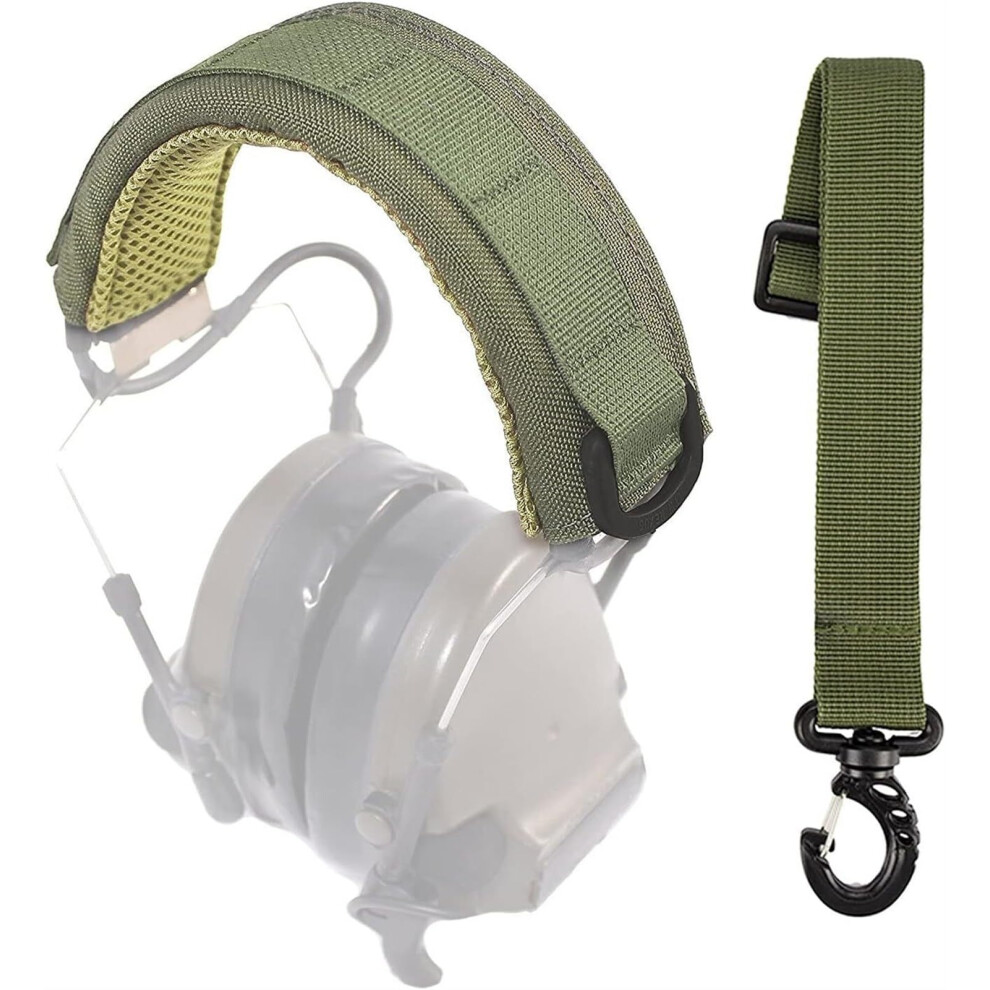 General Tactical Modular Headset Cover Molle Headband Compatible, For Earmuffs And Headphone Accessories Green 9354506291747