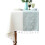 Rectangular Tablecloth 140 x 180 cm White Green Polyester With Tassel Snowflake Deer Pattern Washable Outdoor Indoor Use 4
