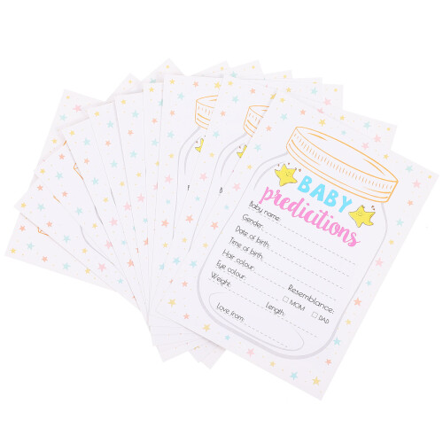 5 Set Schede Per Previsioni E E Giochi Per Baby Shower