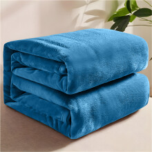 (Teal, Single) FAUX FUR BLANKET FLEECE THICK BED THROW SOFA MINK TRAVEL BLANKET