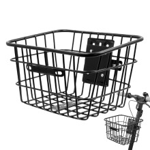 Cycle Storage Basket Instant Release Scooter Attachment Transport Container Handlebar Mount Water Bottle Holder