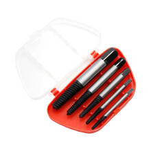 Break Wire Extractor 5/6-Piece Fine-Tooth Break Head Screw Remover Faucet Removal Tool Pipe Extractor Accessory Set
