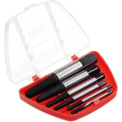 Break Wire Extractor 5/6-Piece Fine-Tooth Break Head Screw Remover Faucet Removal Tool Pipe Extractor Accessory Set 2