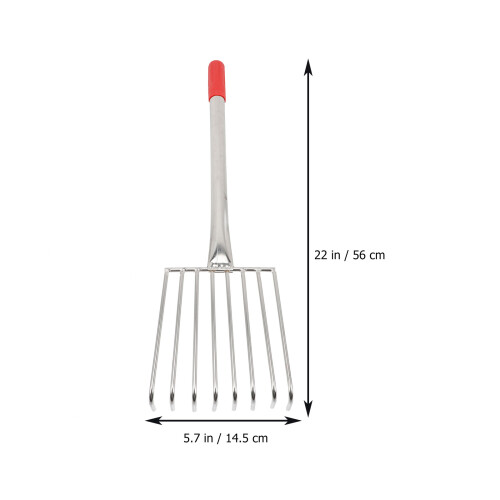 Rake De Aço Inoxidável Para Folhas, , , Quintal E Praia 2