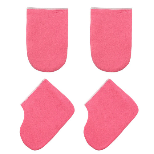 Conjunto De Acessórios Para Com Cera, Luvas E Protetores Pés