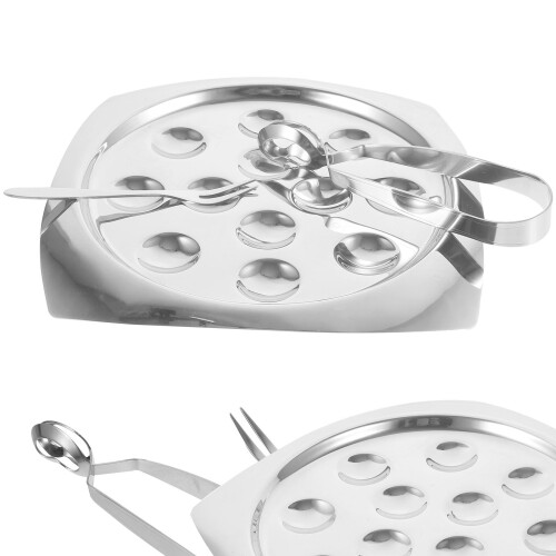 1 Set Escargot Teller Mit Löchern 2